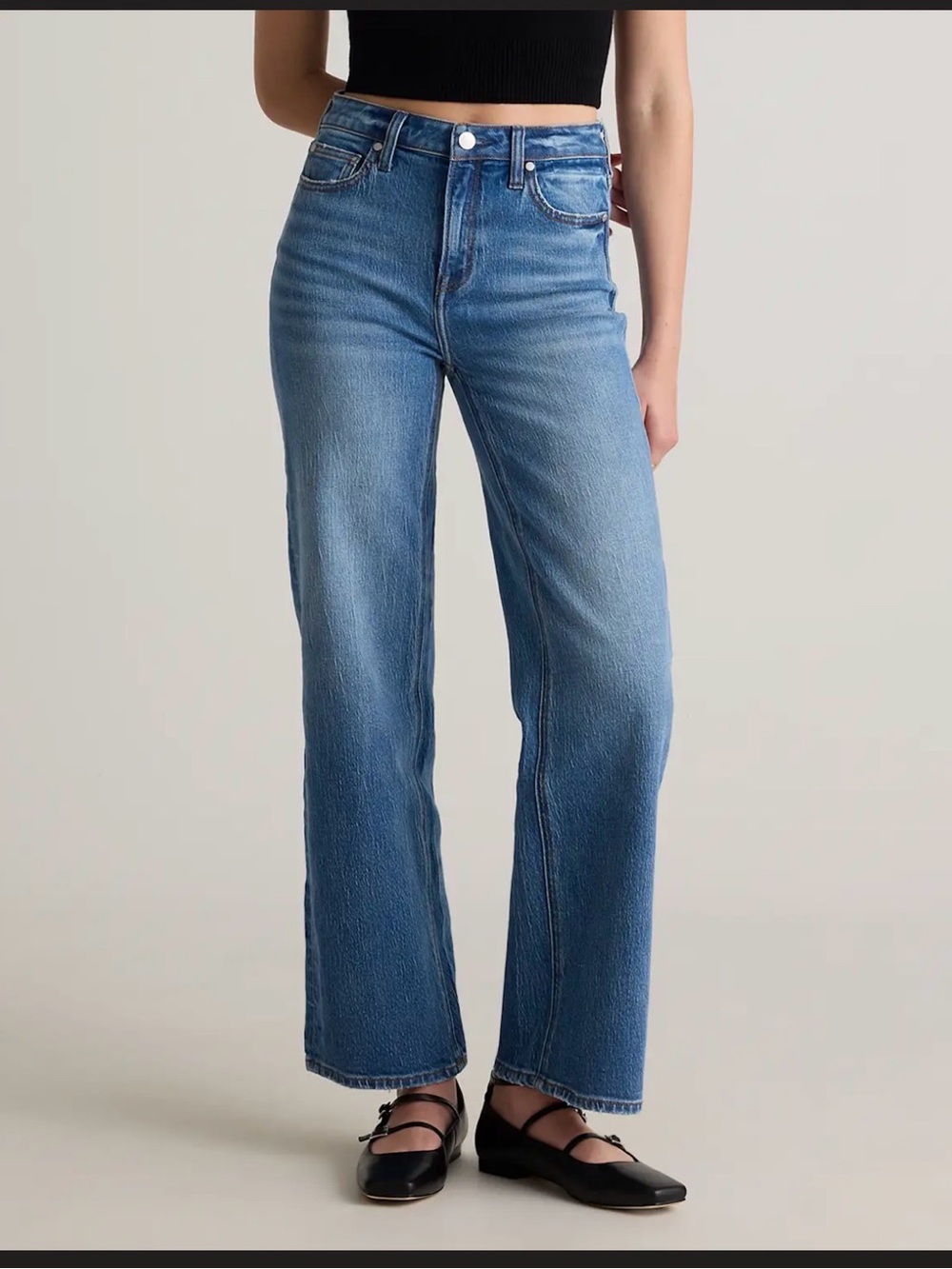 Quince - Bella Stretch Relaxed Straight Jeans